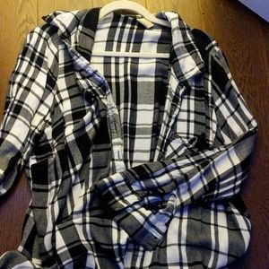 Black and white flanel